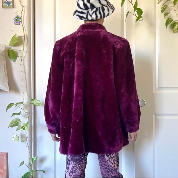Vintage Purple Oversized Coat - Picture 3 of 8